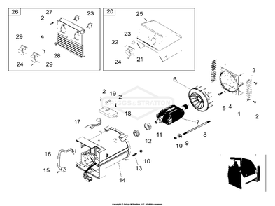 Part Location Diagram of 102952GS Briggs and Stratton Filter wave form err alternator
